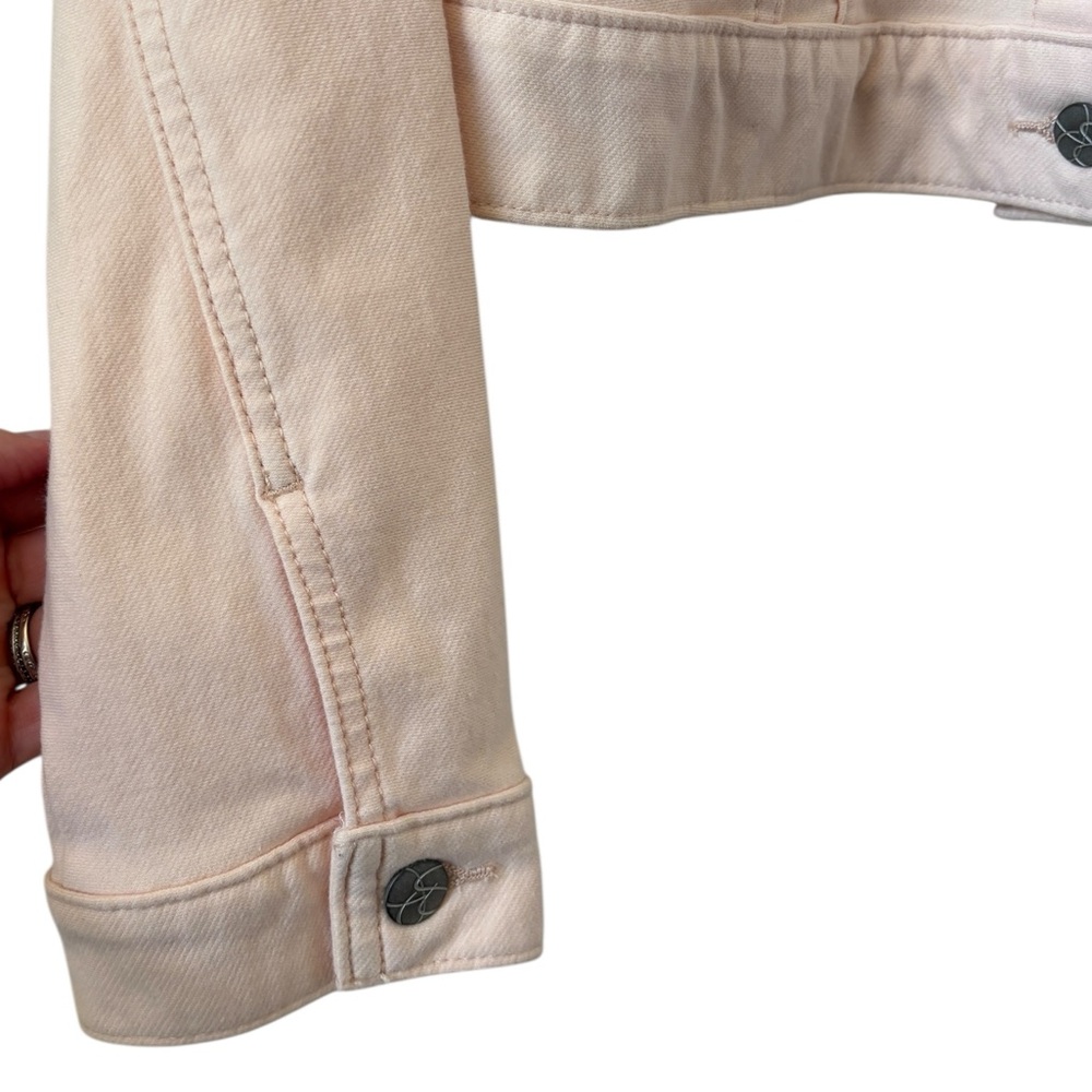 Jessica Simpson Pixie Stretch Denim Jacket Peach … - image 5